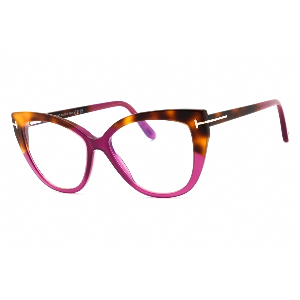 Tom Ford FT5673-B Eyeglasses 81 shiny violet acetate Cat eye